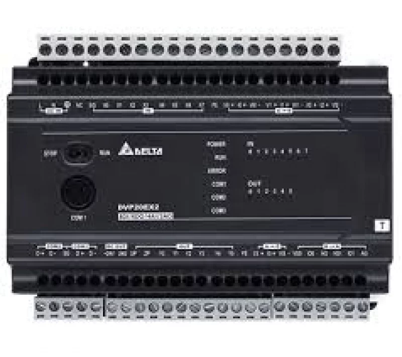 DVP24ES200R 24 Point, 16DI/8DO (Relay), 100~240 AC Power, 3 COM: 1 RS232 & 2 RS485